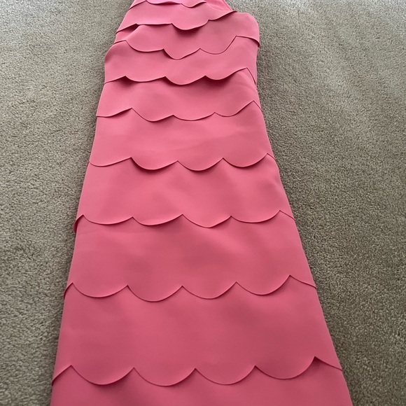 WHBM Pink Scalloped Sleeveless Dress - Picture 7 of 8